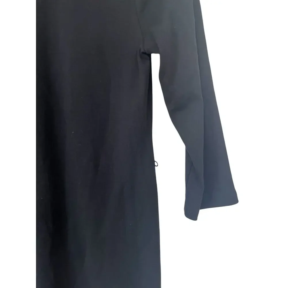 Lauren Ralph Lauren Womens Black Brown Trim Dress Size  Medium Petite